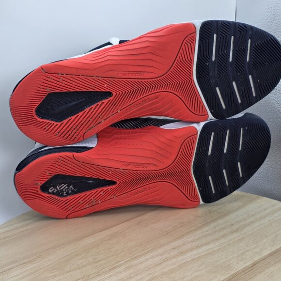 Nike Metcon 8 White Bright Crimson Men's  Gym Shoes DO9328-101. SZ 8.5 - Picture 9 of 10